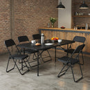 Mesa Plegable + 4 Sillas Plegables