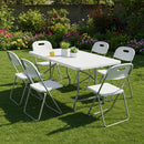 Mesa Plegable + 4 Sillas Plegables