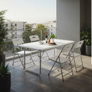 Mesa Plegable + 4 Sillas Plegables